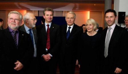 Avec Jean-Marc Ayrault, le député Pierre-Yves Le Borgn' et les Conseillers FdM d'Allemagne